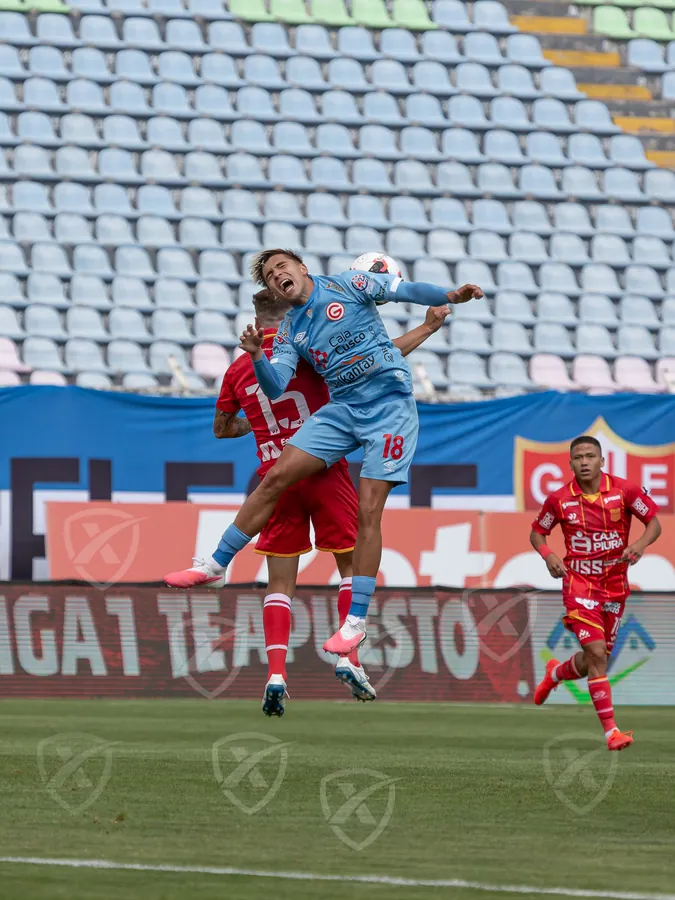 Juego aéreo durante deportivo garcilaso atletico grau en Cusco, 2026-09-06. Fotografía XSPM.